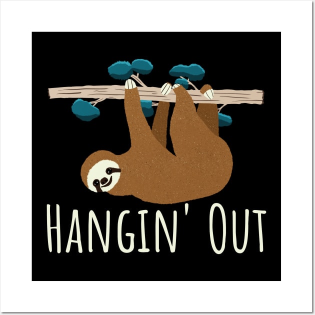 Sloth Hangin' Out Wall Art by Jesabee Designs